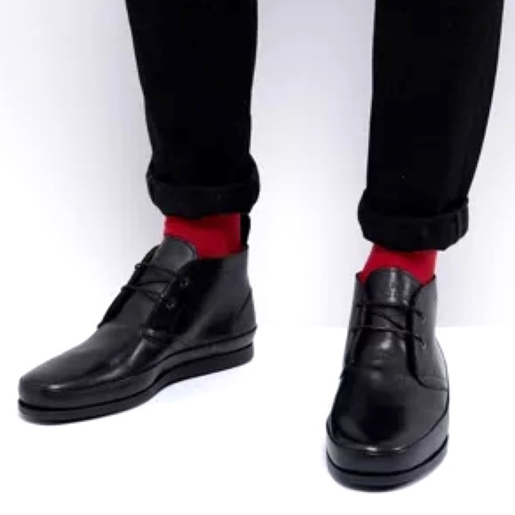 PS Paul Smith Cleon Leather Chukka Boots in Black - Picture 2 of 13